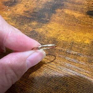 Catbird classic hammered gold ring size 5 14k
